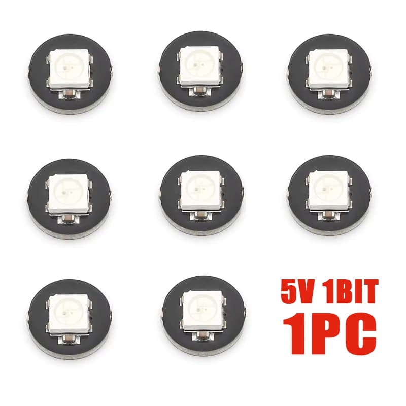 1PC 5V 1Bit WS2812 5050 RGB LED Ring Lamp Light + Integrated Drivers For Arduino Diy