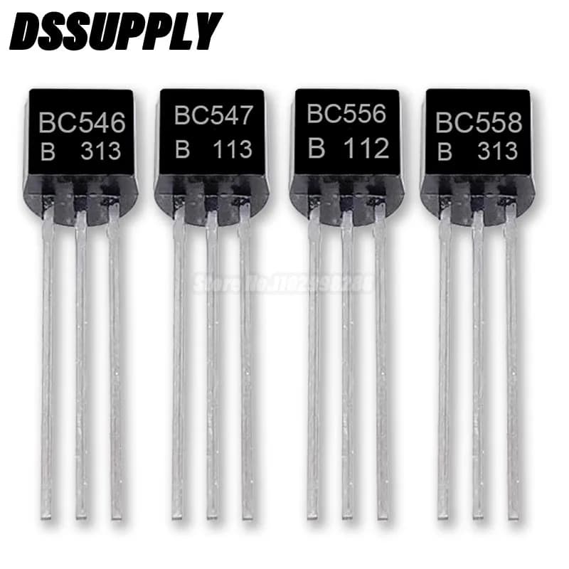 50PCS BC546B TO-92 Transistors BC547B BC556B BC558B TO92 BC546 BC547 BC556 BC558