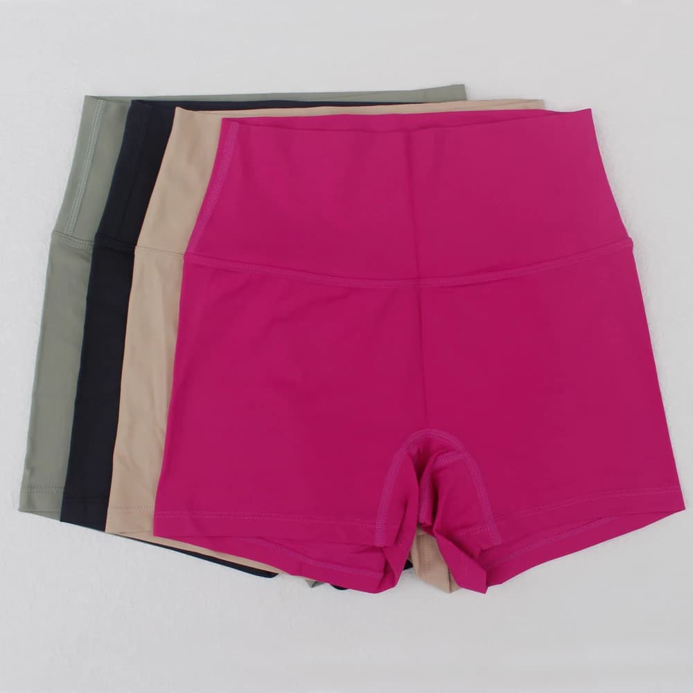 Womens Clothing Yoga Shorts Outdoor Jogging Soft Leggings Woman Gym High Waist Cycling Shorts Fitness Sport Shorts Pants Tights