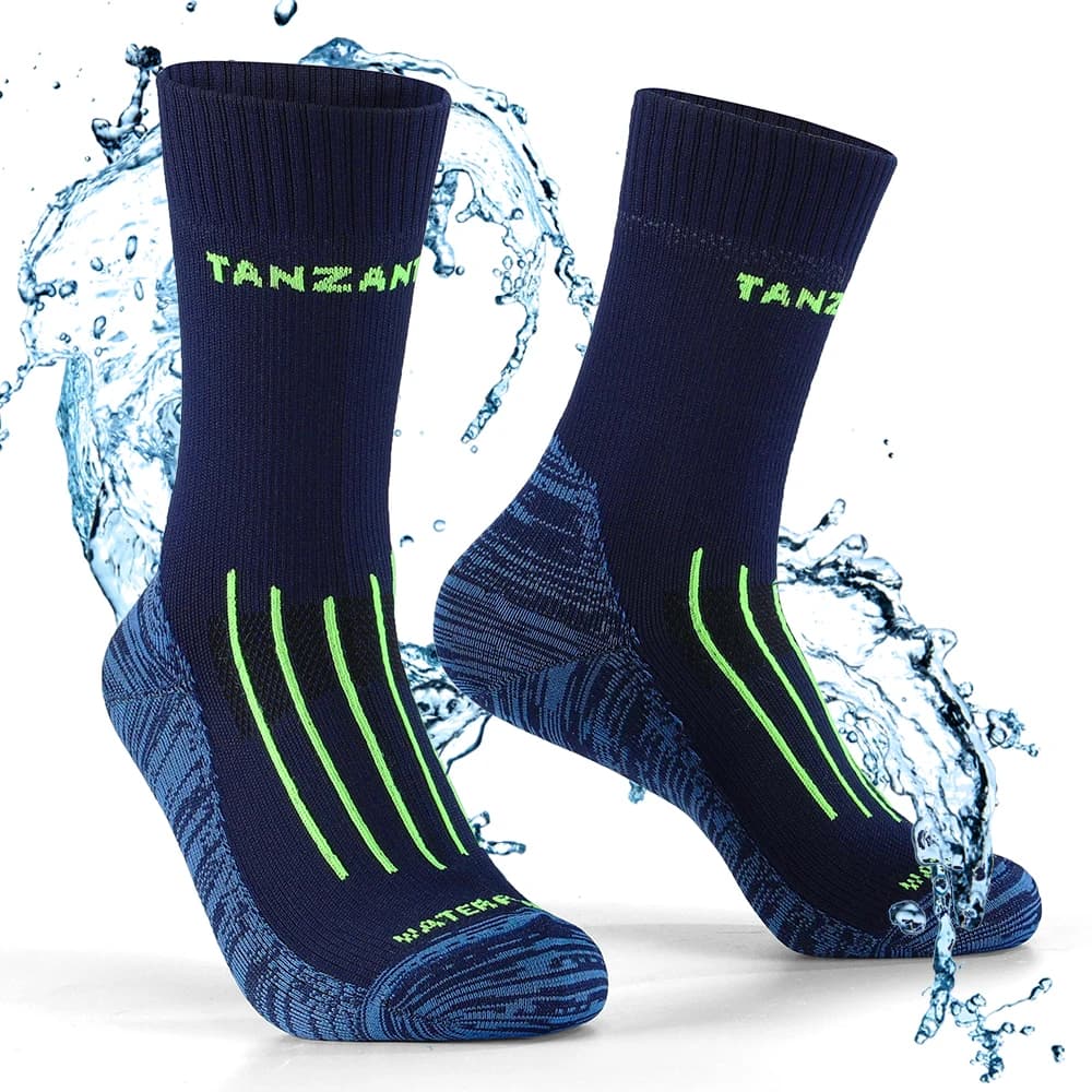 Men Sports Socks Waterproof Cycling Fishing Hiking Snowboarding Thermal Winter Sock Footwear Mid Calf PORELLE MEMBRANES Outdoors
