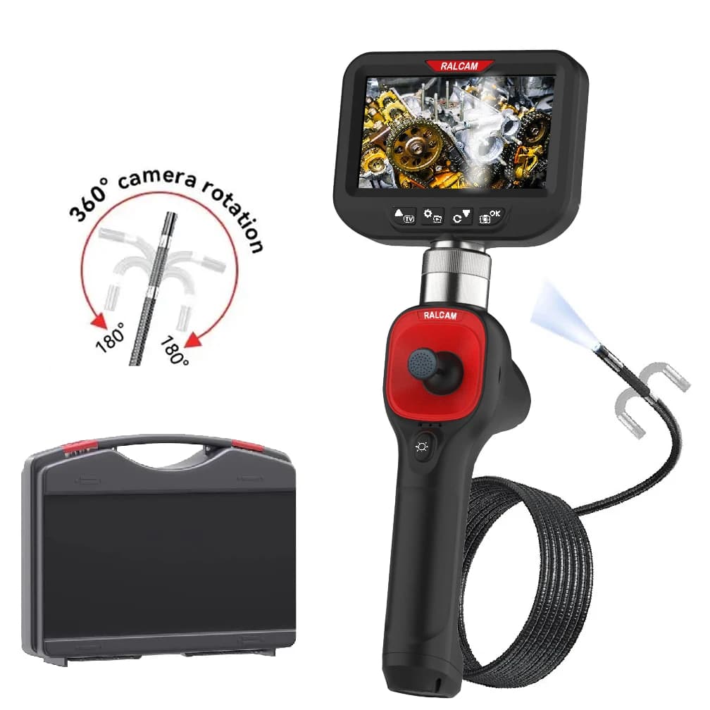 360 Degree Rotation Camera 4.3 Inch Endoscope 6.2mm 1080P Full HD Endoscope Camera for Industrial Inspection