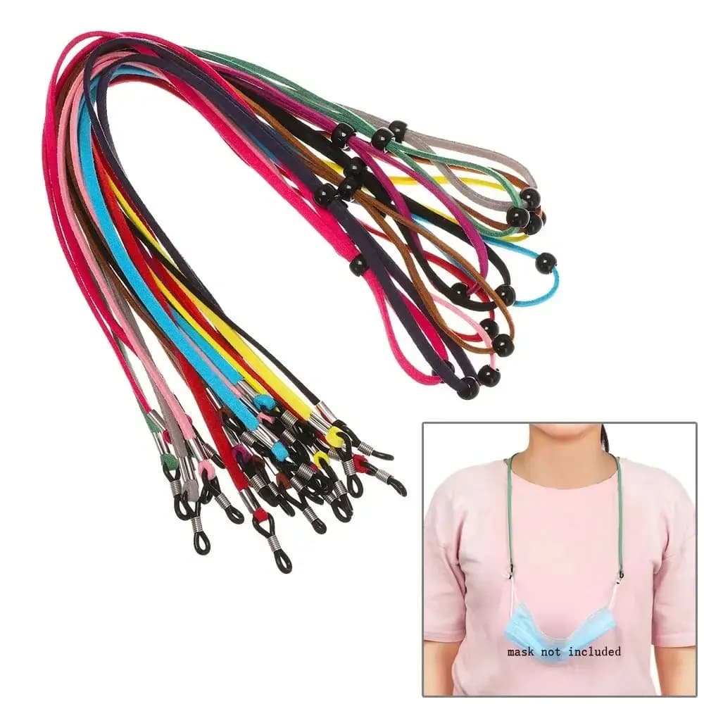 Glasses Wearing Holding Wire Adjustable Face Mask Lanyards Comfort Neck Straps
