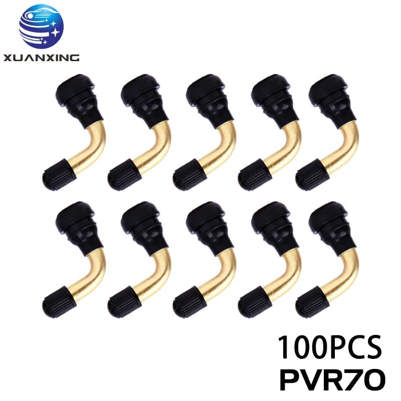 100PCS PVR70 PVR40 PVR50 PVR60 Rubber Valve Core Electric Car Tubeless Tire Valve Elbow Motorcycle Tire Valve Removal Tool