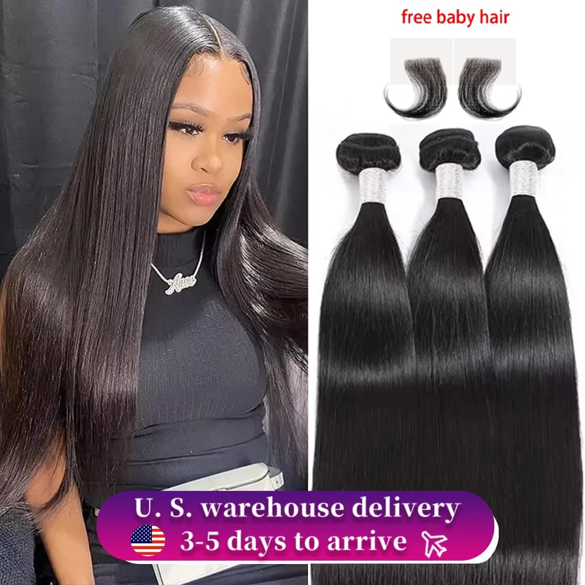 16A 30 40 Inch Brazilian Hair Bundles Natural Straight Raw Human Hair 3 Bundles 100% Remy Human Hair Extensions For Black Women