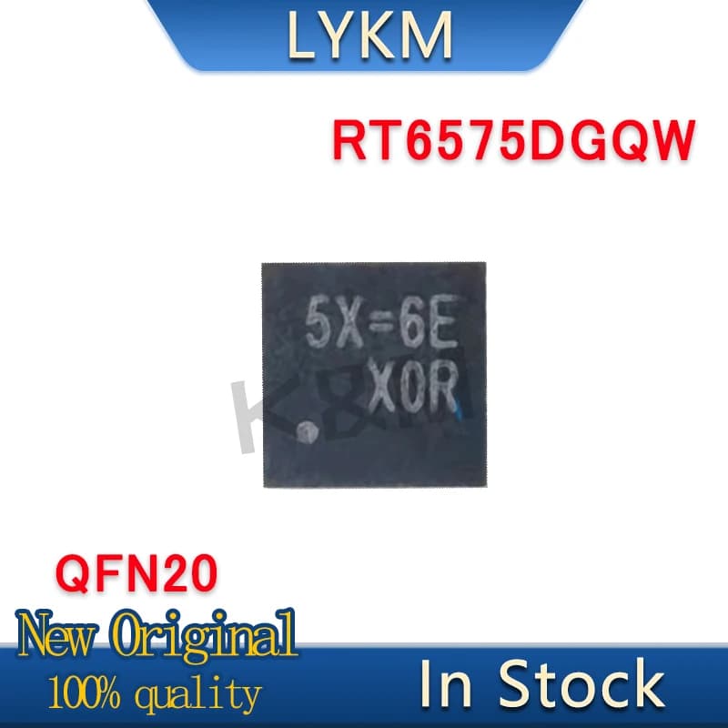 2-10/PCS New Original RT6575DGQW 5X=1J 5X=1E 5X=2K 5X= QFN20 Switching regulator chip In Stock