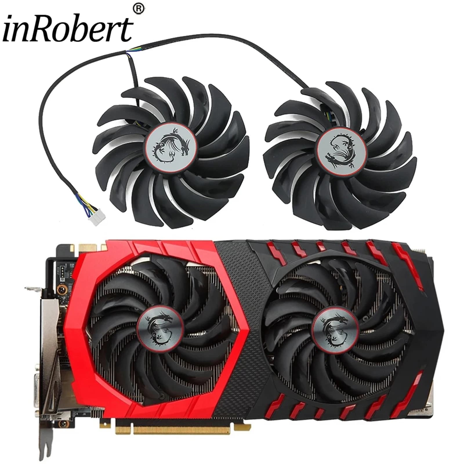 2Pcs 95mm PLD10010S12HH Video Card Fan For MSI RX470 480 570 580 GTX1080Ti 1080 1070 1060 GAMING Graphics Card Cooler Fan DC12V