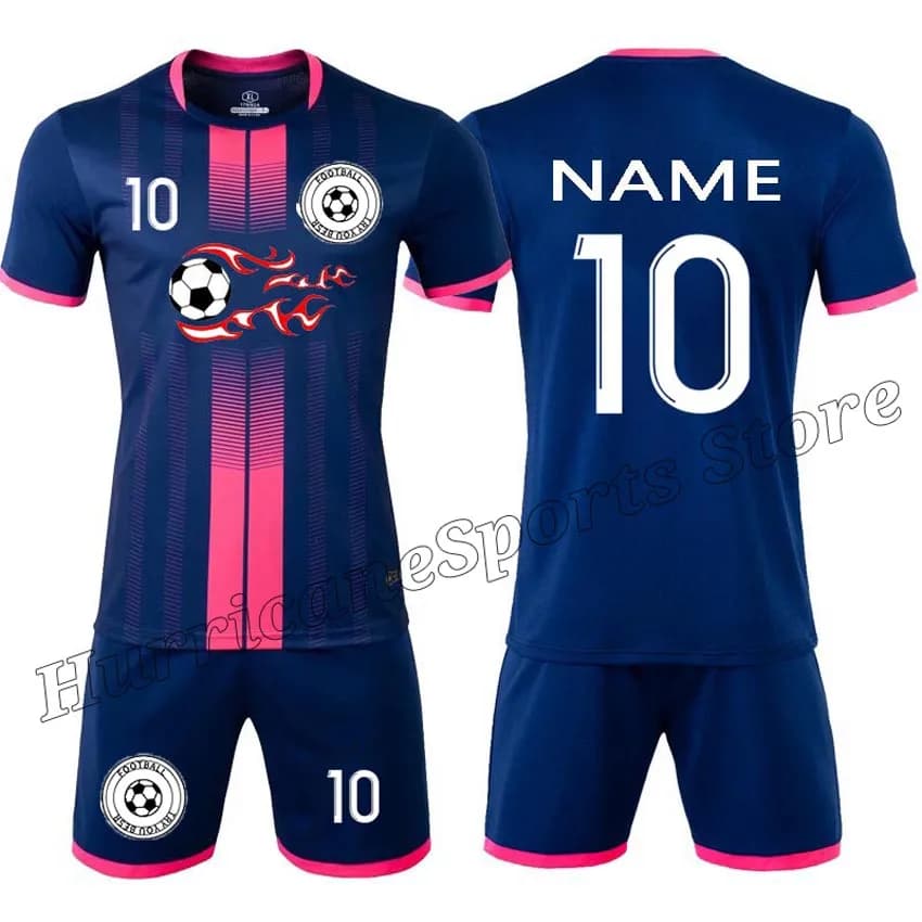 Children Football Jerseys Men Boys Soccer Clothes Sets Short Sleeve Kids Football Uniforms Adult Kids Soccer Tracksuit Jersey