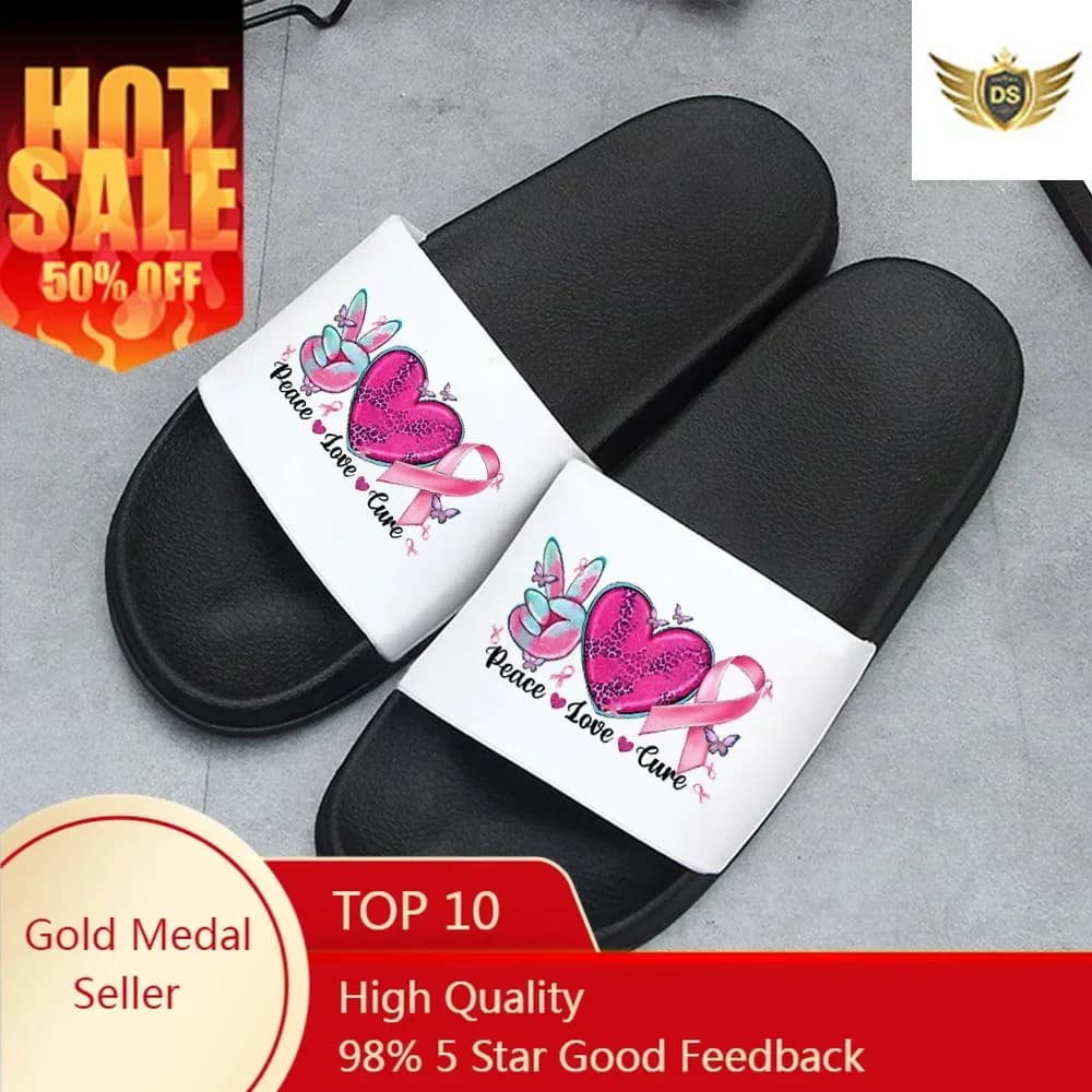Valentine's Day Print EVA Slides Women Thick Sole Soft Indoor Slippers Women Anti-slip Sandals Summer Platform Women Shoes