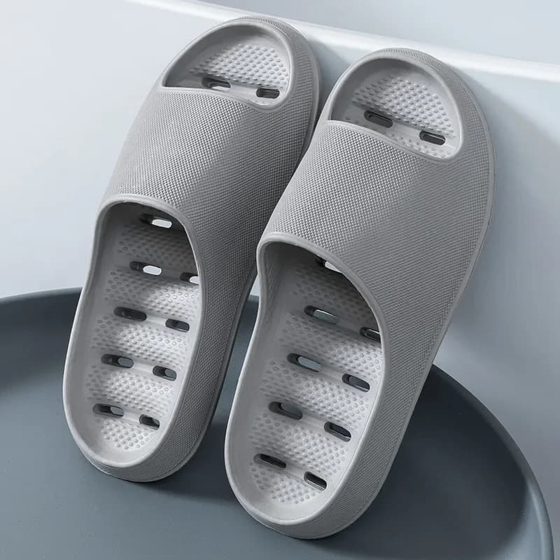 Men's Bathroom Bathing Slippers New Summer Indoor Home Eva Anti-Slip Anti-Odor Couple Shower Leakage Quick-Drying Slippers