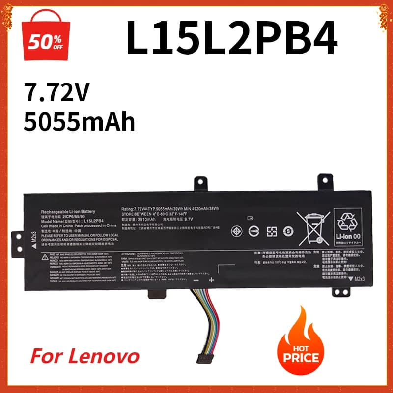L15L2PB4 Laptop Battery for Lenovo IdeaPad 310-15ISK 310-15IKB 510-15IKB L15L2PB5 L15M2PB5 L15C2PB3 L15C2PB5 L15M2PB3