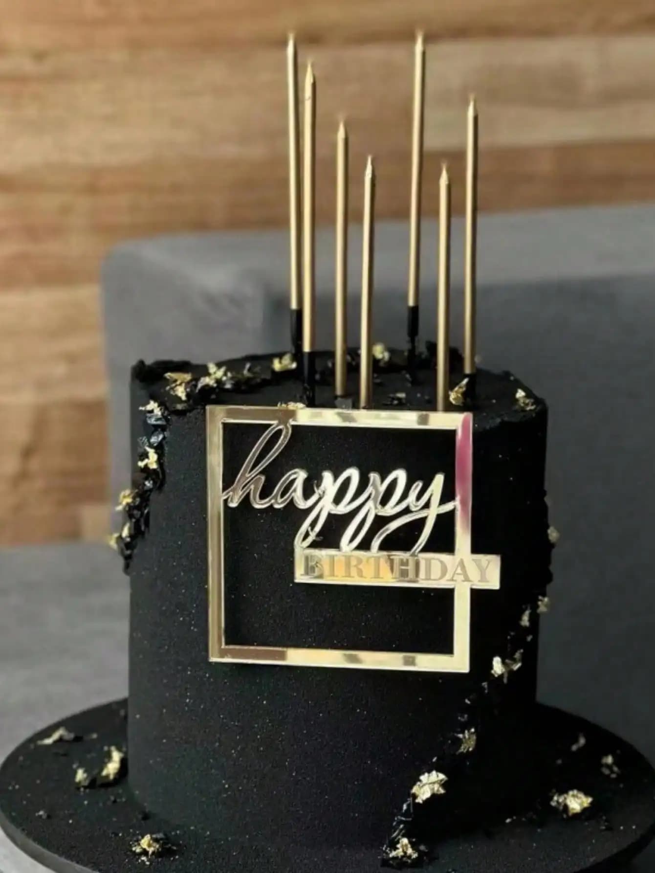 1/3/5pcs "Happy Birthday" Square Sign Cake Decoration for Birthday Party, Cake Decoration, On The Side Of The Birthday Cake