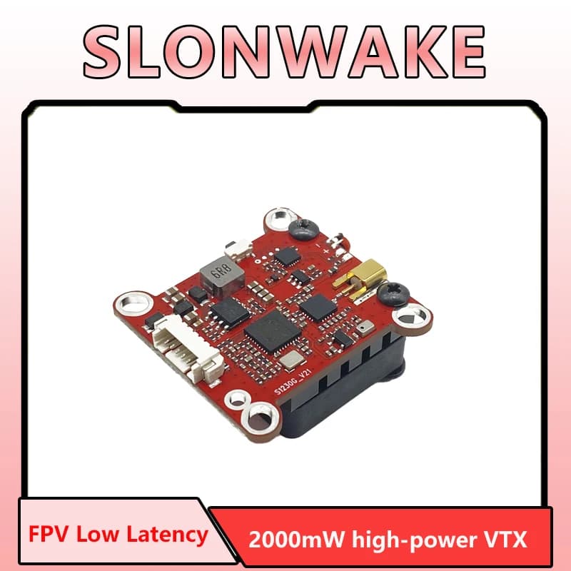 Low Latency 5.8G 48CH 2000mW FPV VTX Transmitter Built-in Microphone For FPV Drone Accessories Remote Transmission