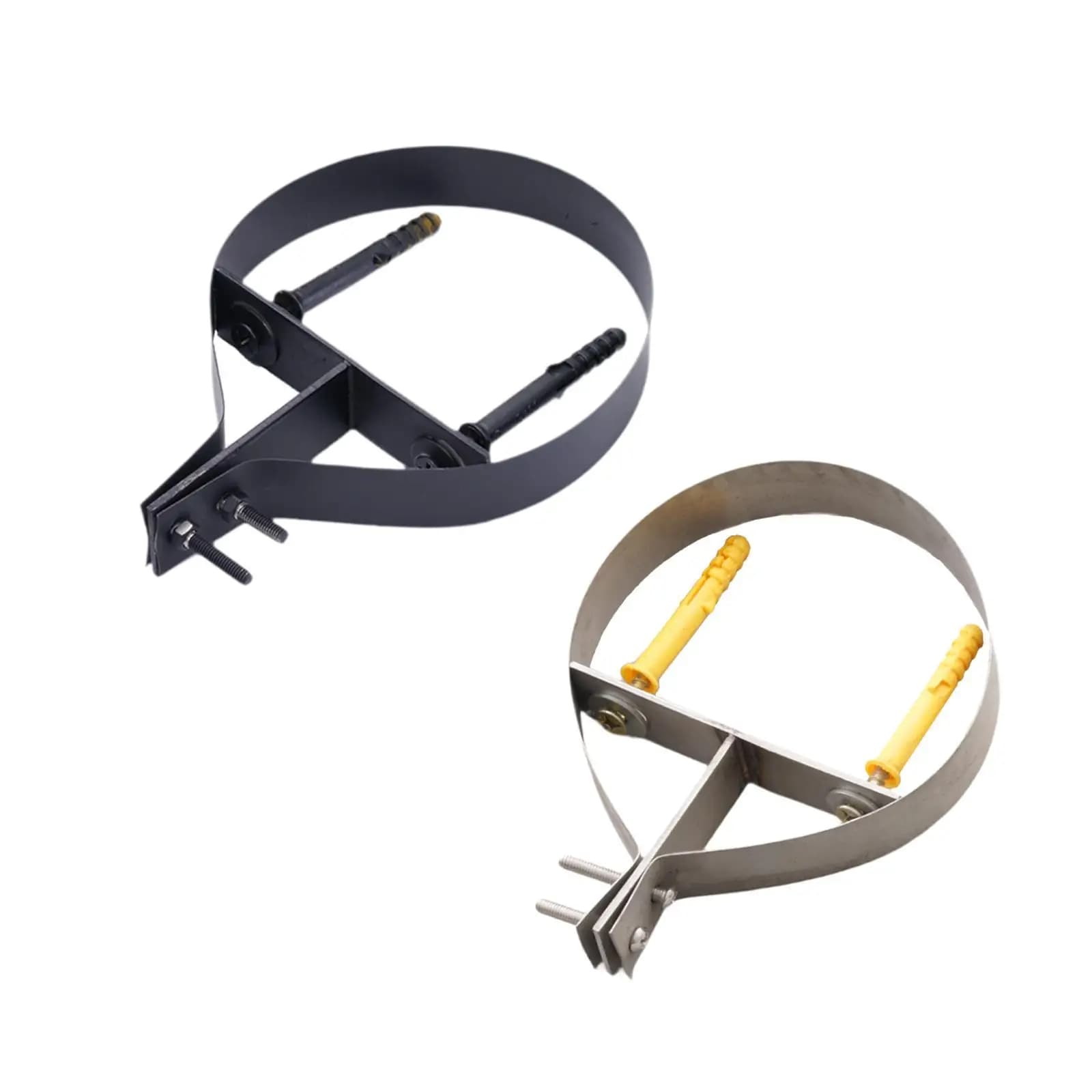 Chimney Pipe Bracket 5.3" 135mm Hardware Metal Portable Ring Pipe Hanger