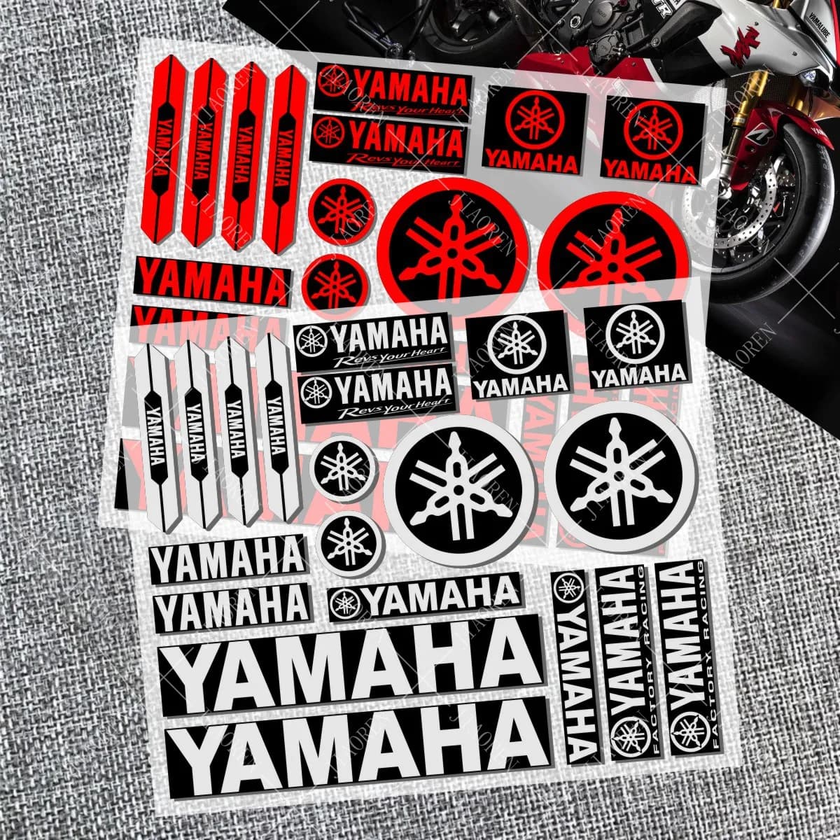 Vinyl Yamaha Sticker Logo Motorcycle Tank Helmet Decal Kit