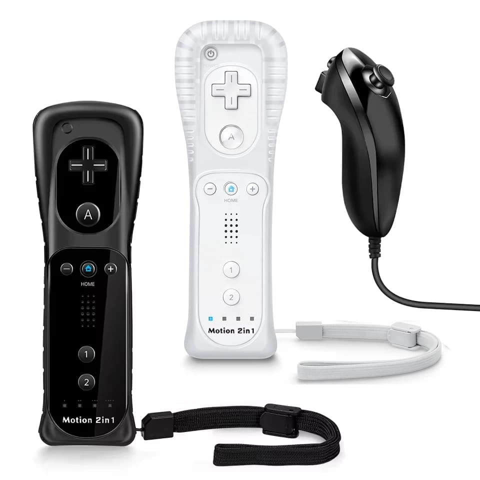2 in 1 Wireless Controller For Nintendo Wii Gamepad Set Motion Plus Remote Controller Joypad for Nintendo Wii Games Control