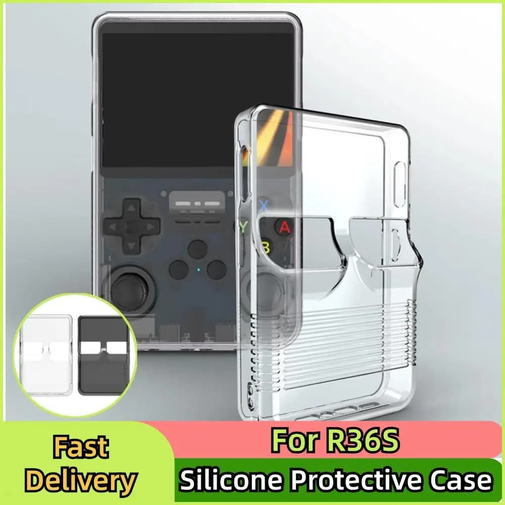 Portable Game Console Protective Case For R36S Silicone Protective Cover AntiScratch Storage Box Washable Silicone Case For R36S