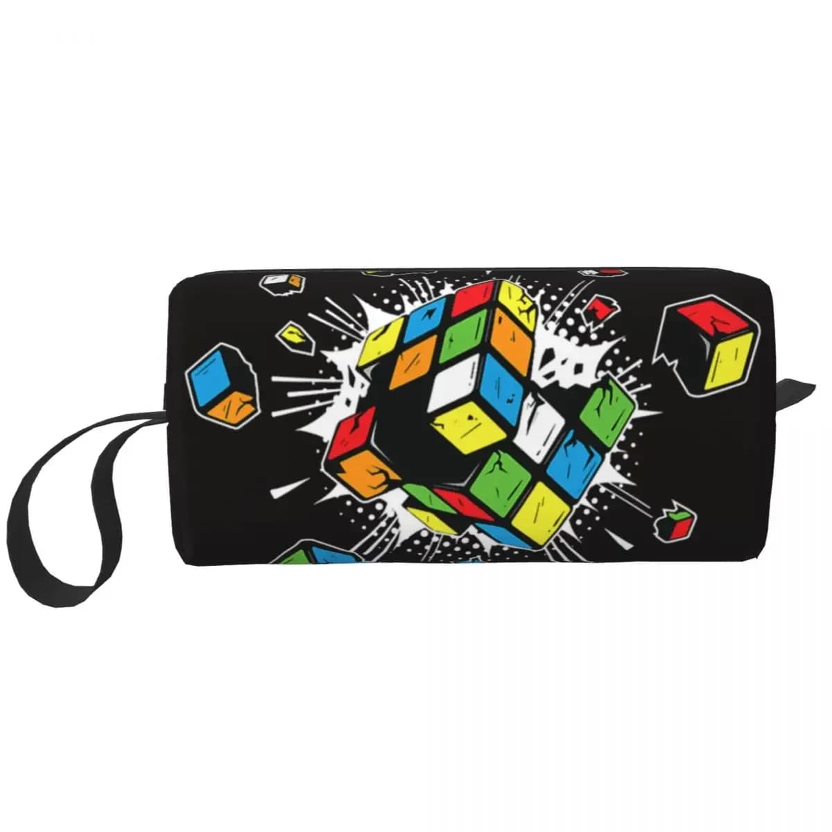 Exploding Rubix Rubiks Rubics Cosmetic Bag Women Fashion Big Capacity Math Lovers Makeup Case Beauty Storage Toiletry Bags