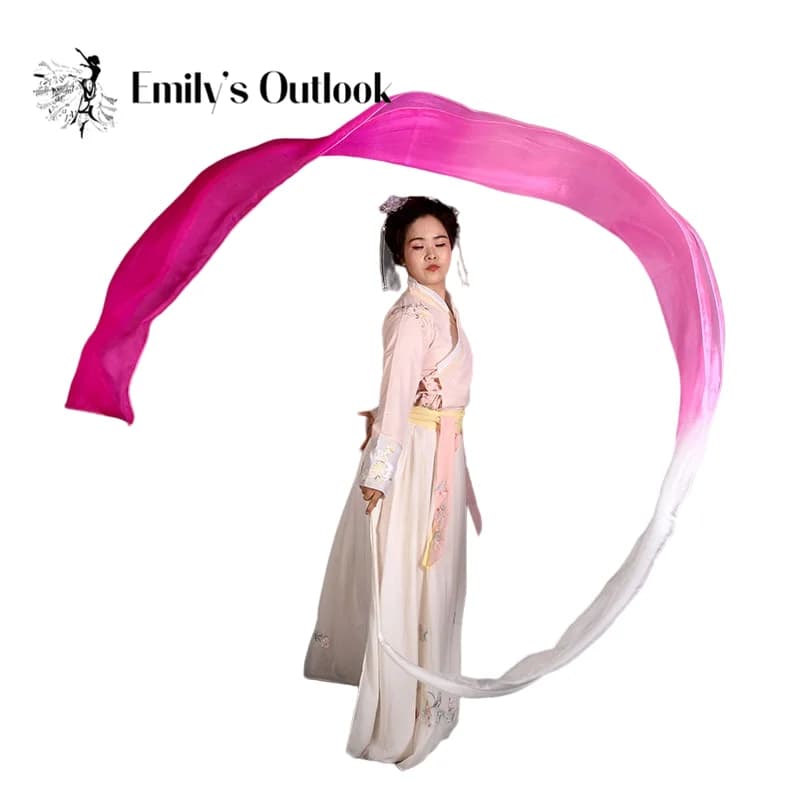 4mx0.45m (157"x17.7") 5 Mommes Habotai Worship Silk Streamer Silk Flower Dance Streamers Handmade Light Weight Customized Color