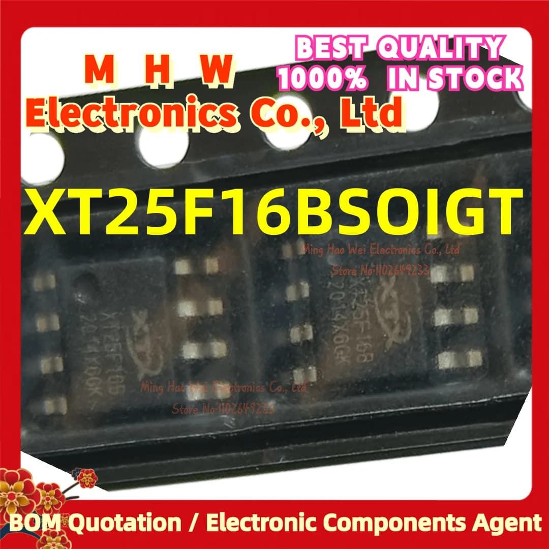 10PCS/LOT. XT25F16BSOIGT (XTX SOP8.Marking:XT25F16B) New Quality Chip Origianl.In stock. XT25F16BSOIG XT25F16B XT25F16