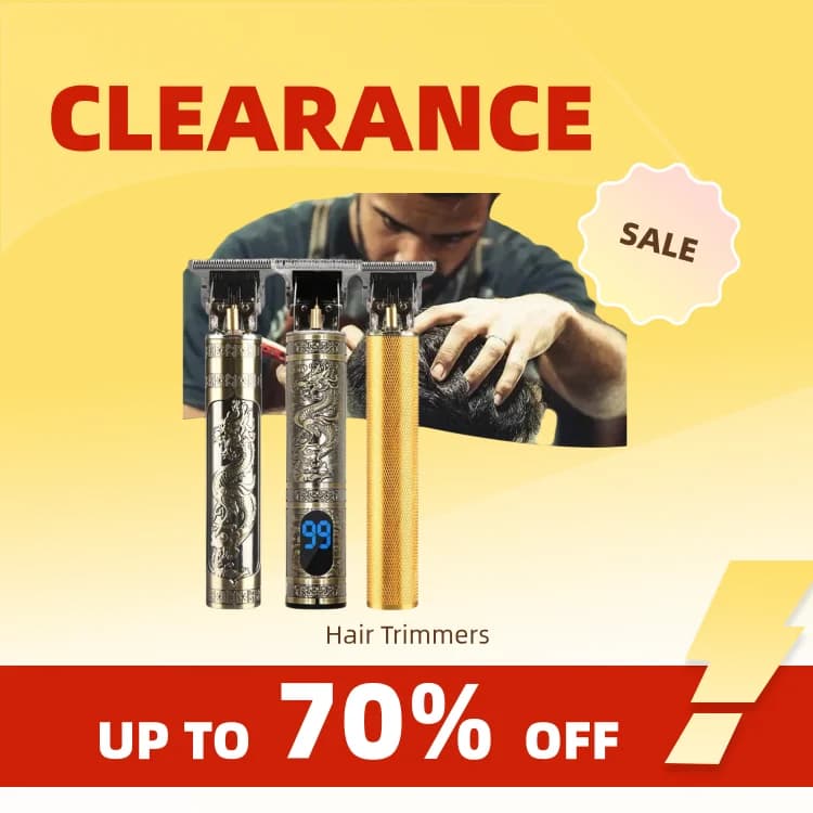 Clearance_LCD Digital Display T9 All Metal Shaver Travel Portable Electric Barber Electric Pusher Hair Cutting Machine for Women