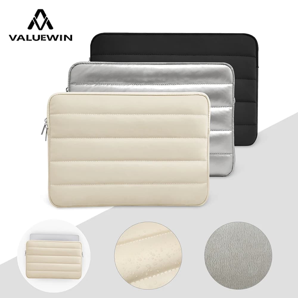 Puffy Laptop Sleeve 13-14 Inch For Women,Laptop Cover for iPad Pro 12.9 MacBook Pro 14 Inch MacBook Air 13 Inch Tablet Pouch Bag