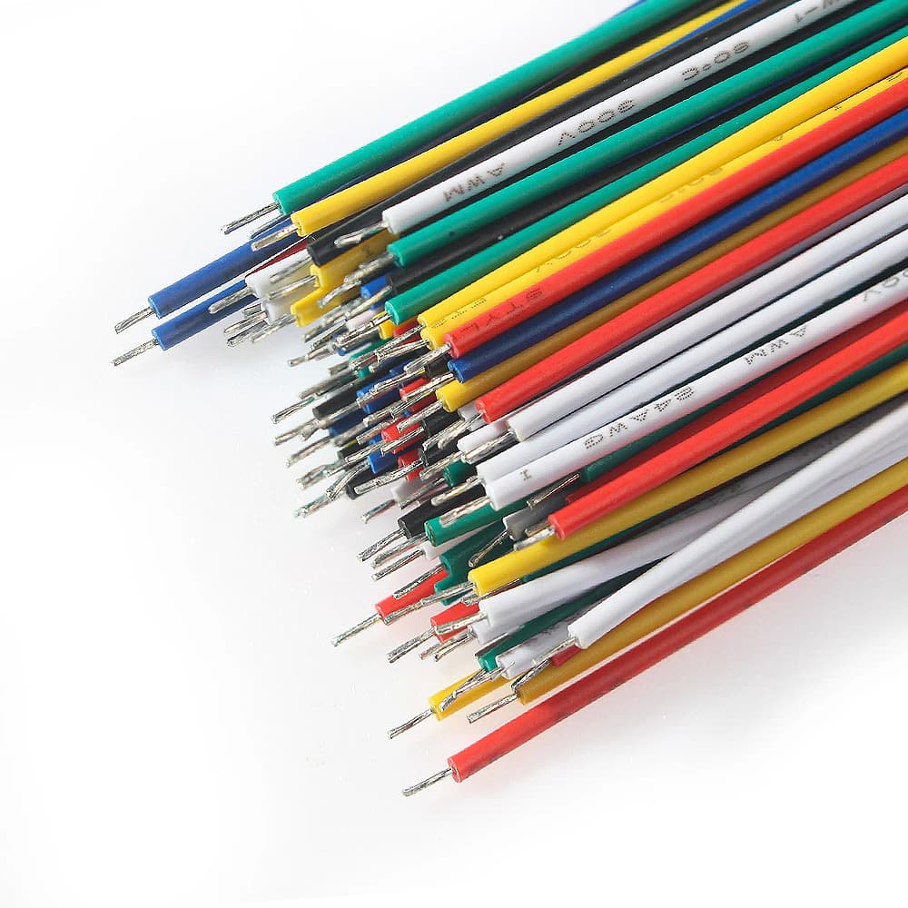 120PCS 24AWG 26AEG Tinned Wire Set High-Quality Electronic Wire 6 Color Jumper DIY Kit for PCB Breadboard Cable Wires