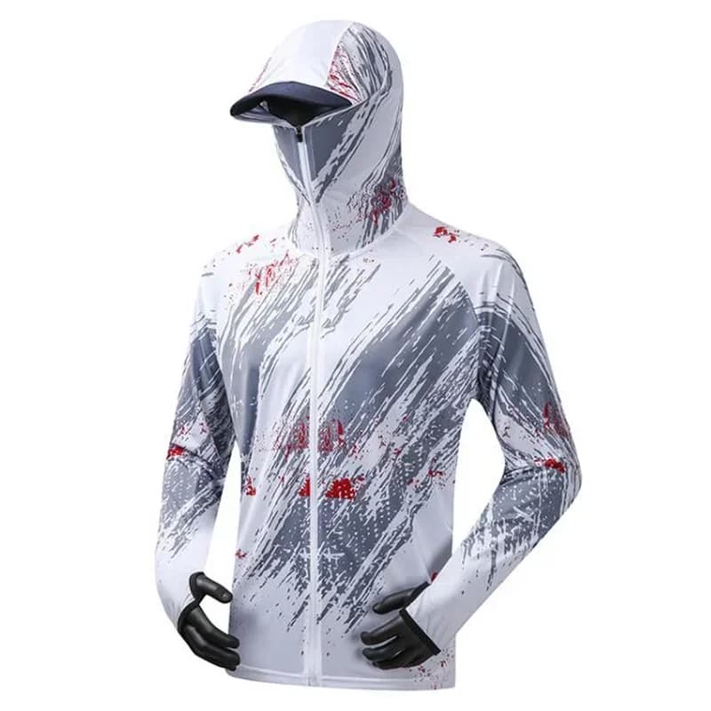 Printing Men Clothes Fishing Coat Anti-UV Long Sleeve Fishing Jersey Professional Breathable Quick Dry Fishing Hoodie