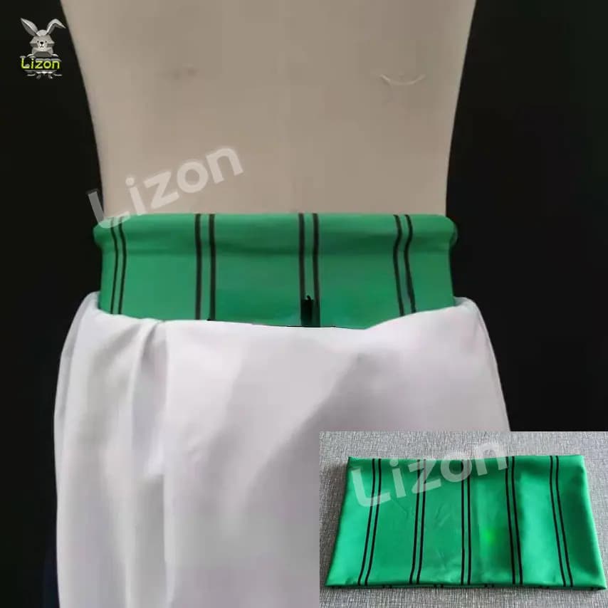 Anime Roronoa Zoro Cosplay Costumes Green Waist Belt