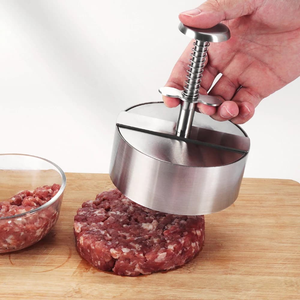 1PC Stainless Steel Hamburger Patty Manual Meat Press Round Diy Meat Dumpling Wrapper Kitchen Tools