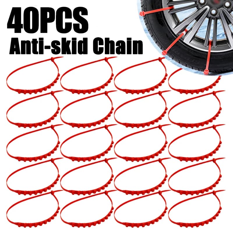 Winter Car Snow Chain Antiskid Car Motorcycle Outdoor Snow Tire Emergency Anti-Skid Tyre Chains Auto Accessories