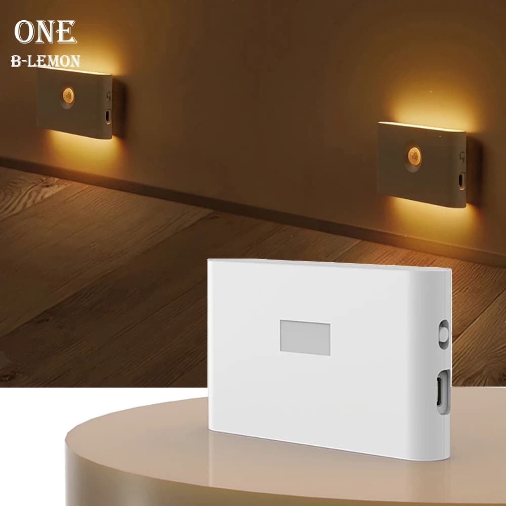 LED Motion sensing Wall Lamp, Contemporary Intelligence PIR Emergency NightLight, Suitable for Stairs Bedrooms Doorways Lighting