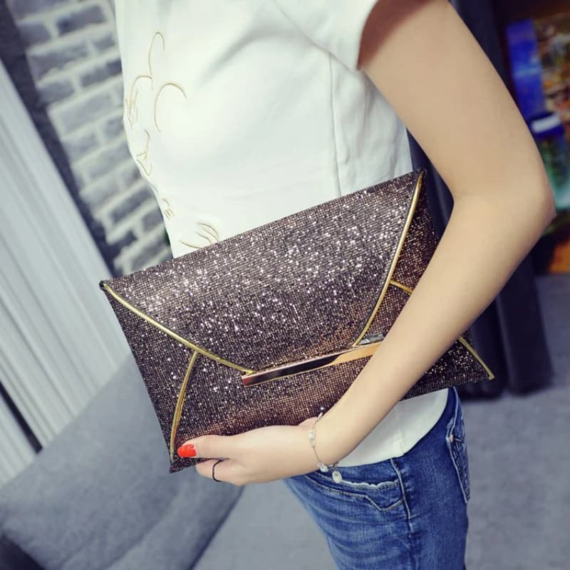 TRAVEASY 2024 New Bag Women's Relaxation Sequin Leisure Mini Bag Korean Fashion Handbag Letter Bag Womens Handbags