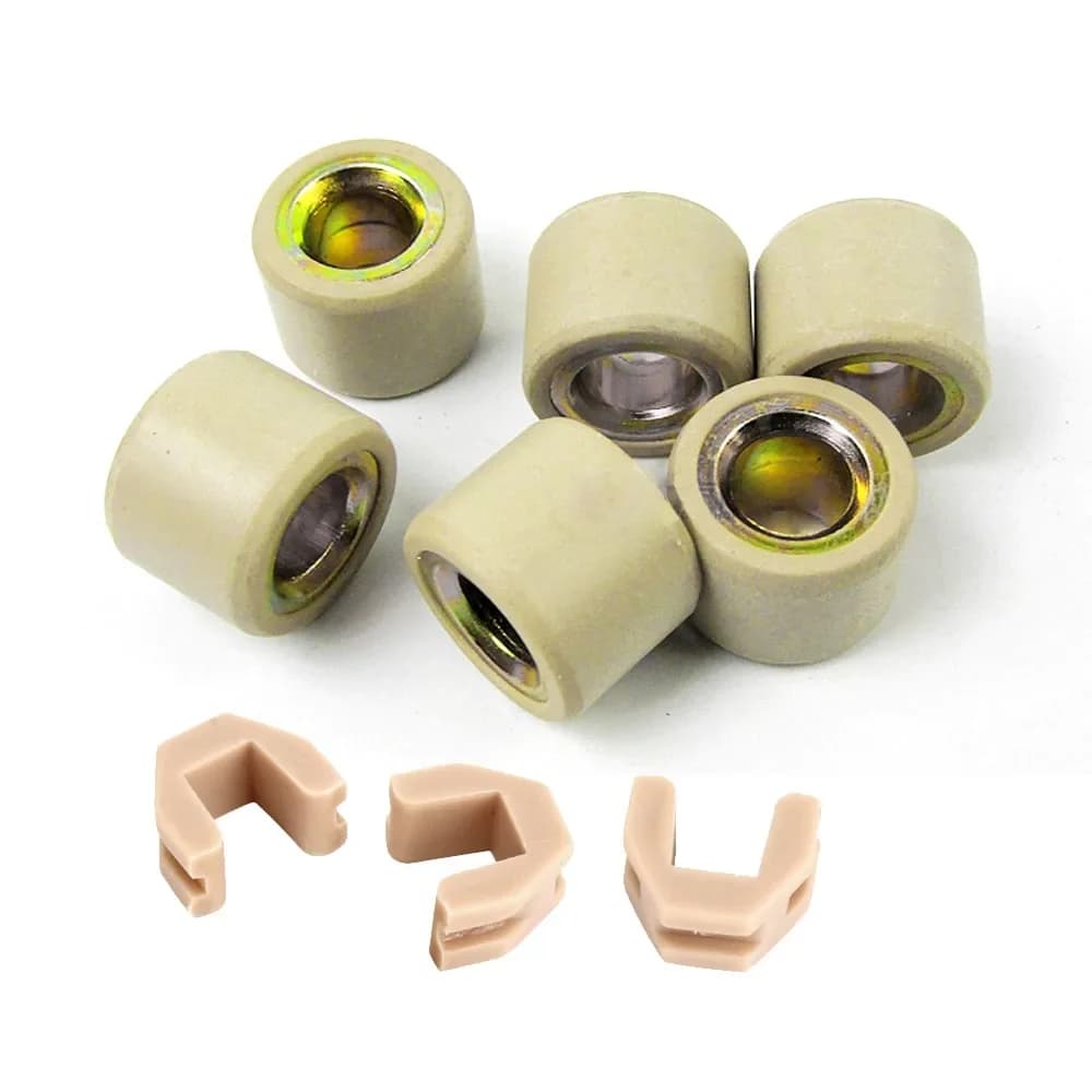6pcs Variator Roller Weights 16X13 18x14 with Variator Sliders for 139QMB 50cc 125 150cc GY6 Scooter Motorcycle Parts