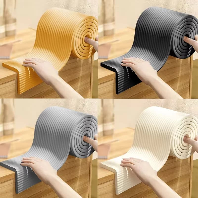 Self Adhesive Anti-collision Strips Children Safety Wall Corner Foam Strips Chair Edge Guard Strip Furniture Corner Protectors