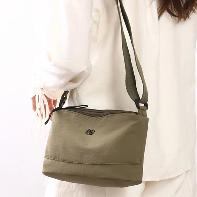 Wide Strap Crossbody Bag Woman Small Shoulder Bag Water Resistant Shopping Bag