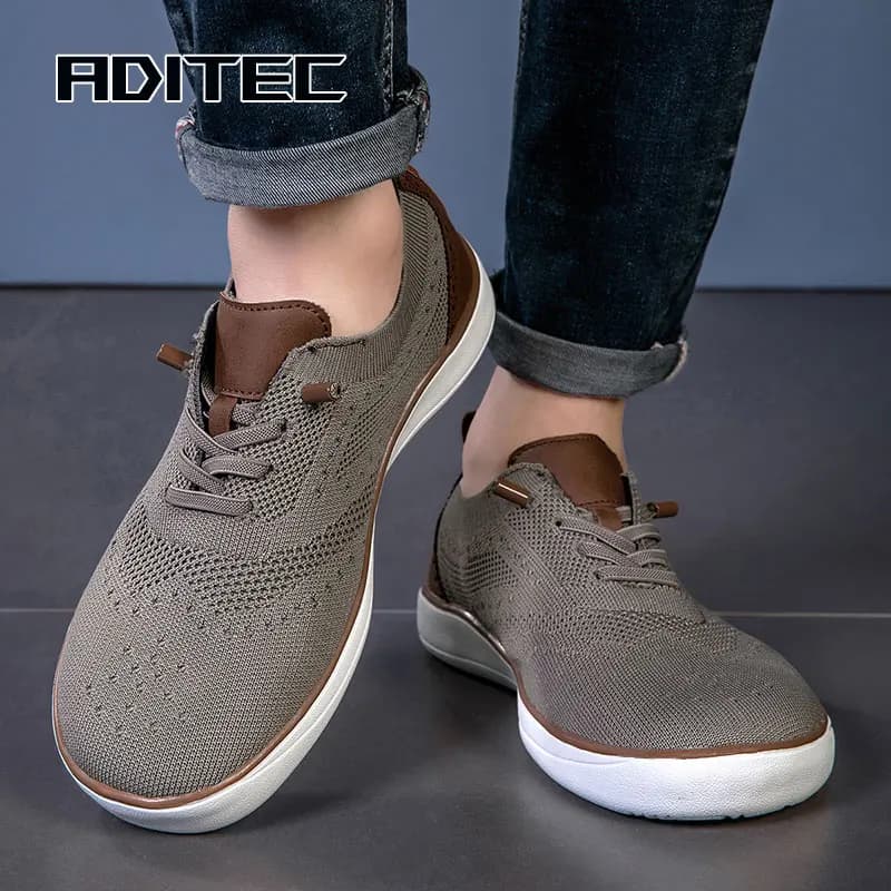 Men's wide shoes, large size casual shoes, suitable for people with fat feet wide feet, soft and light walking shoes