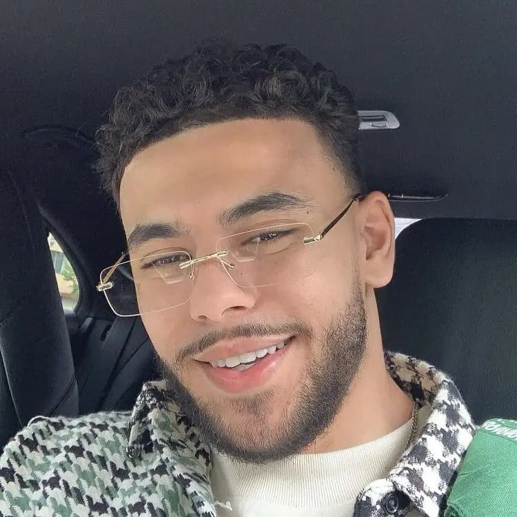 BOYSEEN Rimless Glasses Man Stylish Sunglasses Woman Pink Blue Eyewear UV400 Gradient Color Sunglasses