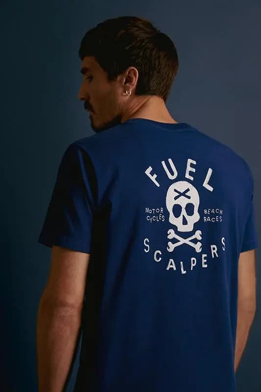 Fuel X Scalpers FXS T-Shirt Peripheral Pattern Printing Summer Luxury Brand Cotton Men's and Women Oversized Y2k Street Male Top