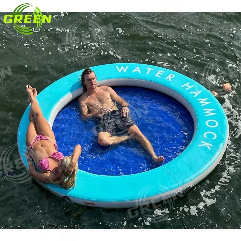 Green Inflatable Other Water Play Equipment Water Hammock Pool