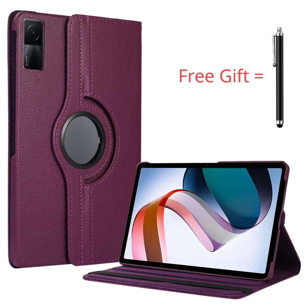 360 Degree Rotating Case For Xiaomi RedMi Pad SE 11 10.6"2023 Stand Holder Cover Xiaomi pad 5 11 Pro Mi6 PU Leather Tablet Cases