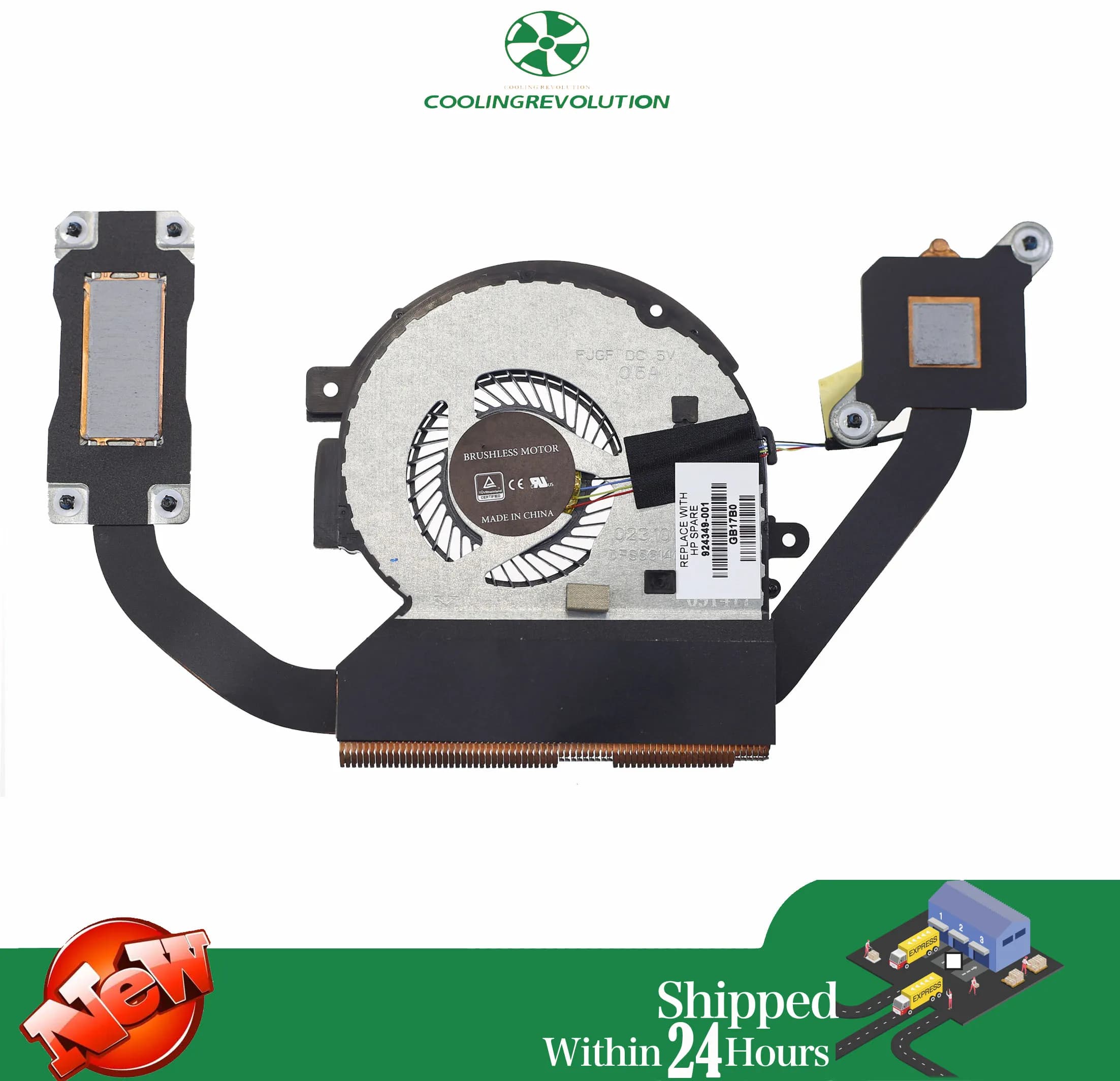 Laptop CPU Heat sink Fan For HP ENVY X360 15-BP 15M-BP 15-BQ 15M-BQ 15-BP1052NR 15-BP108CA 15M-BP012DX 924349-001