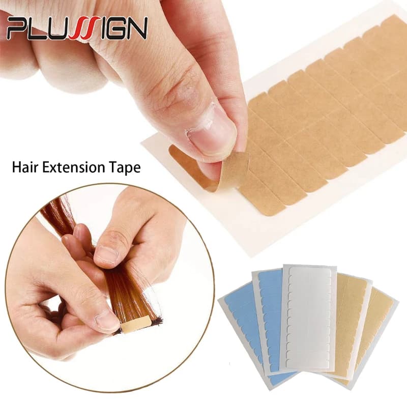 6Sheets=72Pcs Double-Sided Tape Strips For Toupee Lace Wigs Adhesives Hair Extensions Tape Toupee Glue Wig Tape For Men