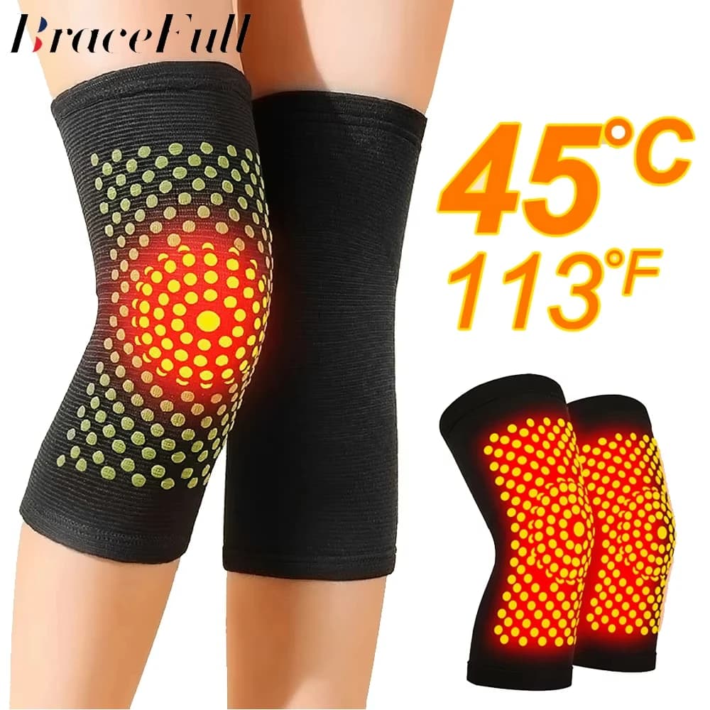 Wormwood Knee Pads Self Heating Four Sided Elasticity To Keep Warm Old Cold Legs for Men and Women Elderly Joint Protection Calf