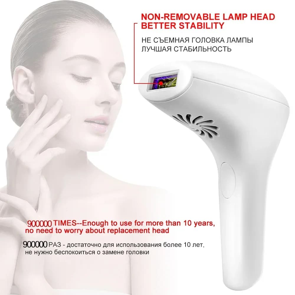 Professional Women Laser Hair Removal IPL Epilator Female Pulsed Light Electric Depilatory Device For Facial Body Bikini