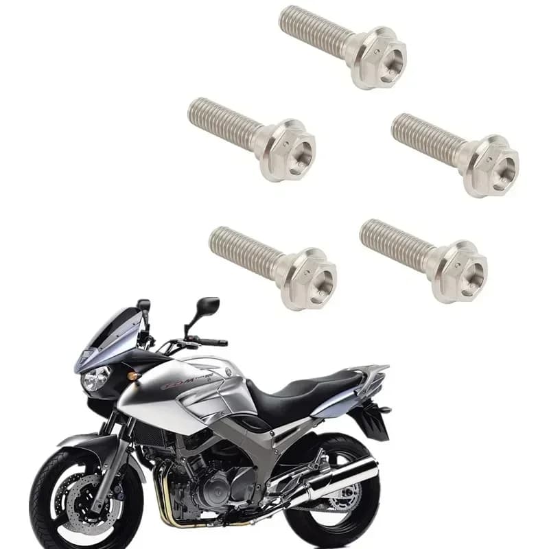 For Yamaha FZR1000 FZ750 TDM 850 900 Accesorios moto M8 x 25mm Titanium Brake Disc Rotor Bolts