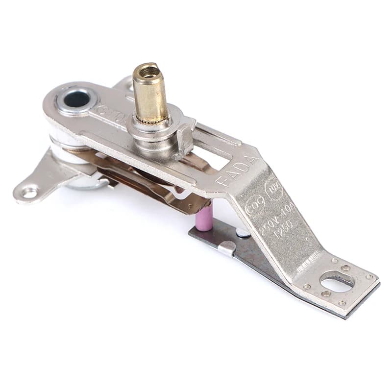 High Quality1PC AC 250V 10A Household Electric Iron Thermostat Thermal Control Silver Tone Plugs And Connectors 1PC