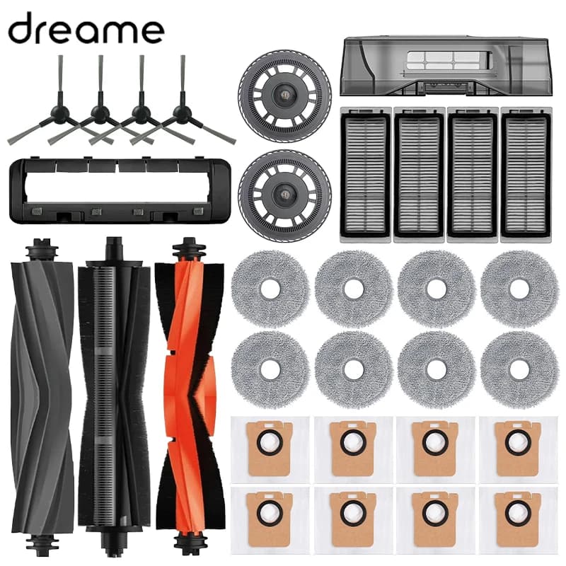 Dreame Bot L30 Ultra L20 Ultra Robot Vacuum Spare Parts Consumables Main Side Brush Hepa Filter Mop Cloth Dust Bag Accessories