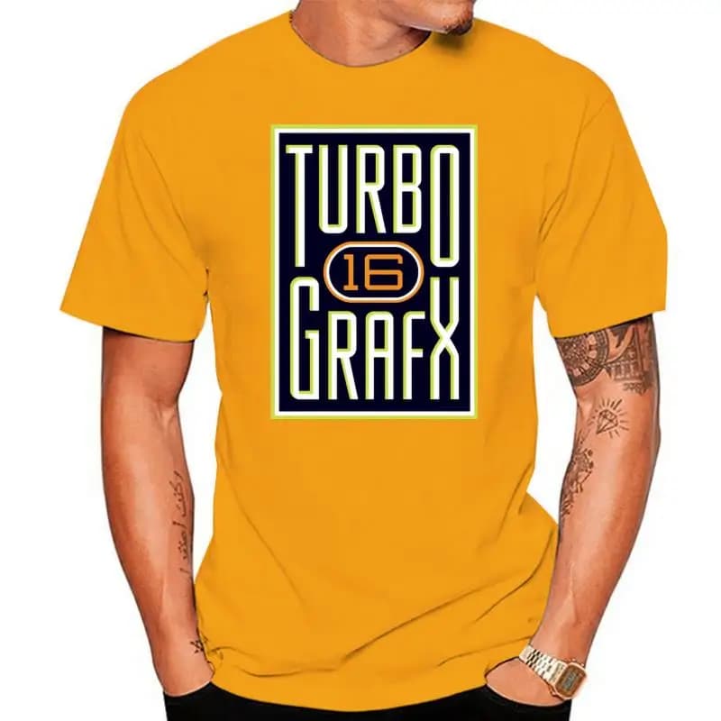 Turbo Grafx 16 T-Shirt New (Nwt) Pick Your Color & Size Retro Video Games Gym Tee Shirt