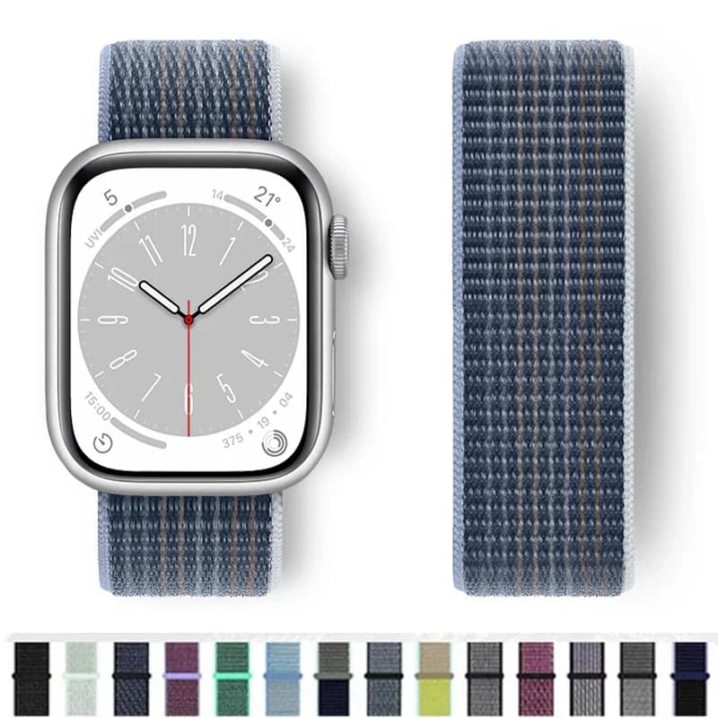 Nylon Sport loop Strap For Apple Watch Band 44mm 42/40mm 45mm 38/41mm pride Bracelet iwatch Ultra2 49mm Series 9 8 se 7 6 5 4 3