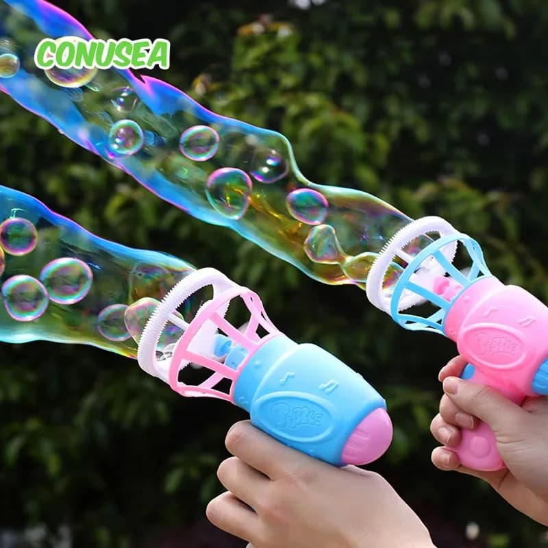 Bubble gun Creative Bubble guns Toys Soap bubbles Machine Blower Maker Summer Outdoor party Games toys for kids boys girls